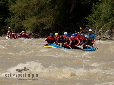ildwasser Rafting Tösener Schlucht - im Tiroler Oberland